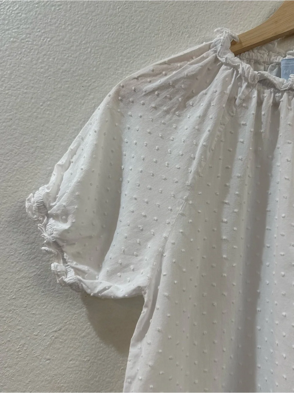 Hill House The Katherine Nap Dress In Sheer White Swiss Dot Size XS - Picture 7 of 13